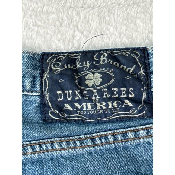 Vintage Lucky Brand Jeans Men 36 Short Length Dungarees Gene Montesano Cotton - Picture 3 of 8